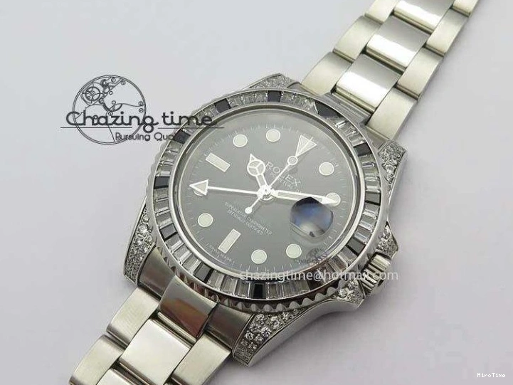 MiroTime 0405 GMT-Master II 116759 SS Bp-Maker Black Ruby Crystal Black Dial On SS Bracelet A UrbanChic 3767